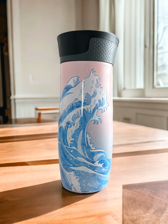 Contigo West Loop 2.0 - Kubek termiczny - 470ml - Summer Waves - Różowy Mat