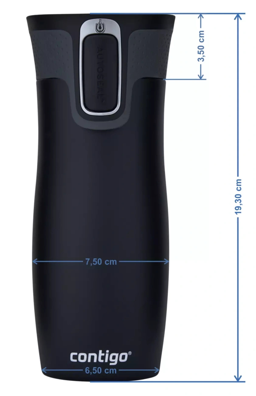 Contigo West Loop 2.0 - Kubek termiczny dla Nauczyciela/Nauczycielki - 470 ml - czarny