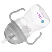 B.Box Bidon ze słomką 240ml szary