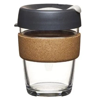 Kubek wielorazowy szklany KeepCup Brew Cork Press - 340ml
