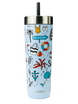 Contigo Luxe Tumbler - Kubek termiczny ze słomką - 720ml - Summer - Periwinkle