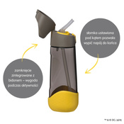 B.Box Batman Butelka na wodę tritanowa ze słomką 600 ml