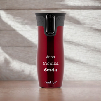 Contigo West Loop 2.0 - Kubek termiczny z grawerem - 470ml - Czerwony