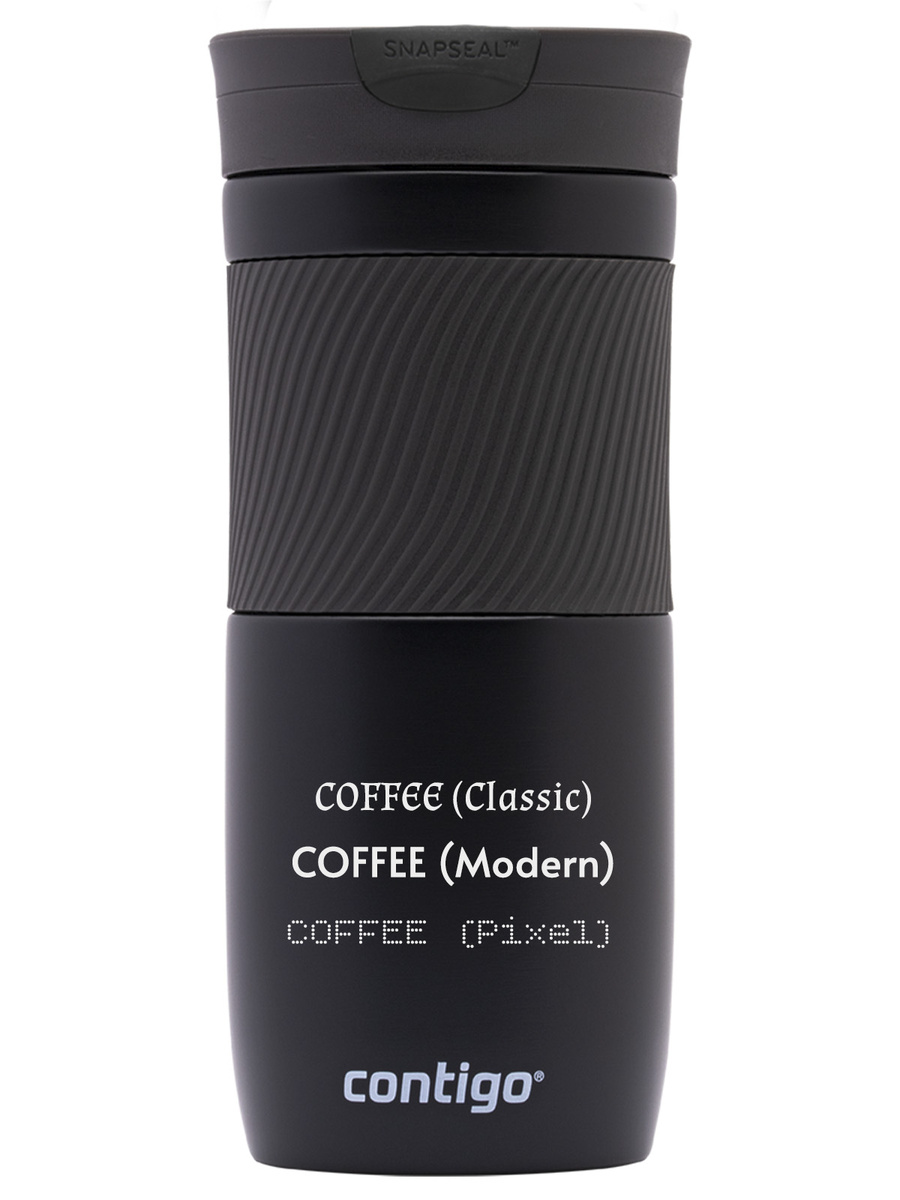 Contigo Byron - Kubek termiczny z grawerem - 470ml - Czarny Mat