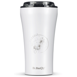 Dr.Bacty Apollo 2.0 - Kubek termiczny na kawę - "Skorpion" - 360 ml - Glossy White