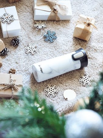 Contigo Pinnacle Couture - Kubek termiczny - 420ml - White Marble