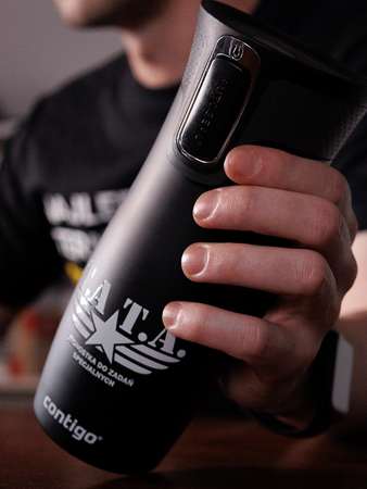Contigo West Loop 2.0 - Kubek termiczny - 470 ml - Tata - Czarny Mat