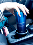 Dr.Bacty Apollo 2.0 - Kubek termiczny na kawę - Smacznej kawusi - 360 ml - Monaco Blue