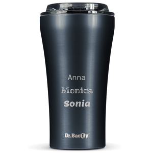 Kubek termiczny na kawę Dr.Bacty Apollo 2.0 - 360 ml - Gunmetal - Z twoim grawerem