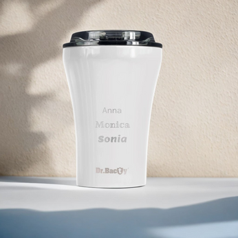 Kubek do kawy Dr.Bacty Apollo - 227 ml - biały - Z twoim grawerem