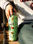 Contigo Luxe Tumbler - Kubek termiczny ze słomką - 720ml - Summer - Cucumber