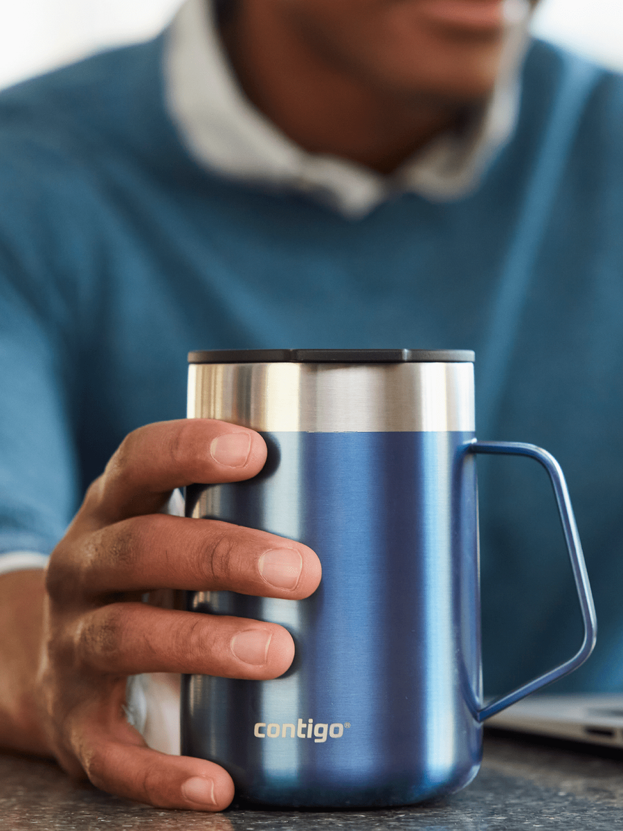 Contigo Streeterville - Kubek termiczny z grawerem - 420ml - Niebieski