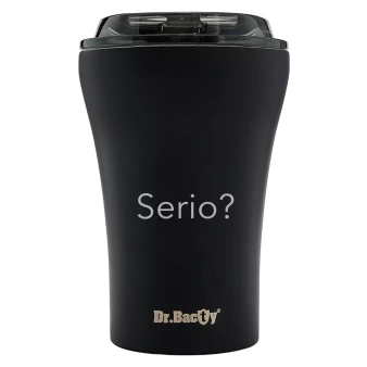 Dr.Bacty Apollo - Kubek do kawy na wynos - 227 ml - Serio - czarny