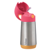 b.box Bidon Termiczny ze Słomką Stalowy 350ml Strawberry Shake