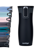 Contigo West Loop 2.0 - Zestaw kubków termicznych - 470ml - Malinowy + Czarny Mat