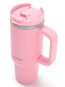 Contigo Streeterville Tumbler Mini - Kubek termiczny ze słomką - 880 ml - Strawberry Cream