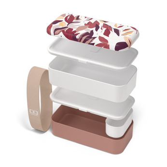 Monbento Lunchbox Bento Original Graphic Pink Vegetal