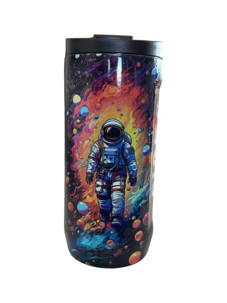 Dr.Bacty - Kubek termiczny do kawy - 360 ml - Czarny - NASA
