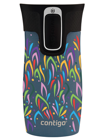 Contigo West Loop Mini - Kubek termiczny - 300ml - Floresy - Niebieski Metalik