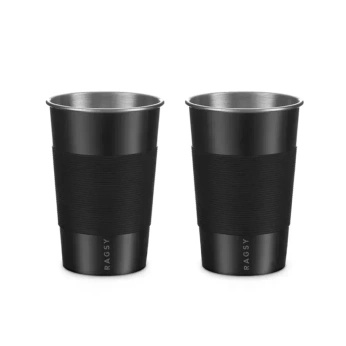 Kubek turystyczny Ragsy 2x200ml - Black Olive