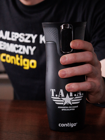 Contigo West Loop 2.0 - Kubek termiczny - 470 ml - Tata - Czarny Mat