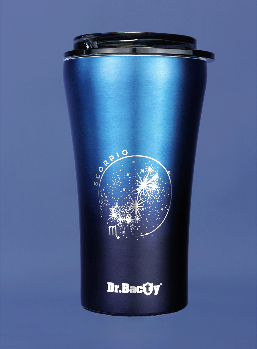 Dr.Bacty Apollo 2.0 - Kubek termiczny na kawę - "Skorpion" - 360 ml - Monaco Blue