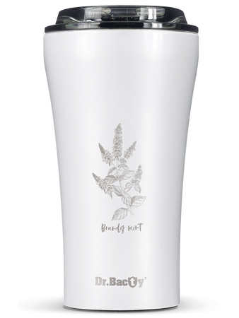 Kubek termiczny na kawę Dr.Bacty Apollo 2.0 360 ml "Brandy mint" - White