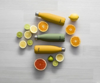 Butelka termiczna Ragsy Rubber 500ml - Yellow Matte