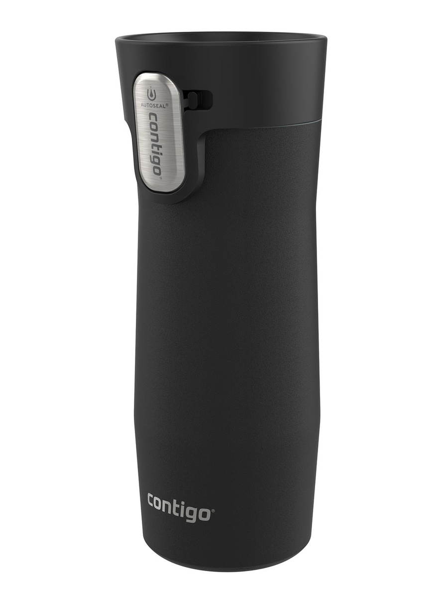 Kubek termiczny Contigo West Loop 3.0 470ml - Buldog Francuski - Czarny Mat