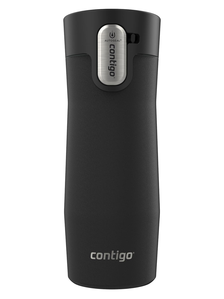 Kubek termiczny Contigo West Loop 3.0 470ml - Buldog Francuski - Czarny Mat