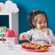 B.Box Bidon ze słomką 240ml malinowy