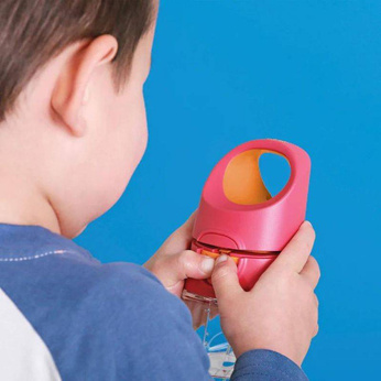 B.Box Butelka tritanowa ze słomką 450ml Lilac Pop