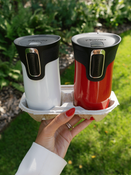 Contigo West Loop Mini - Kubek termiczny - 300ml - biały metalik