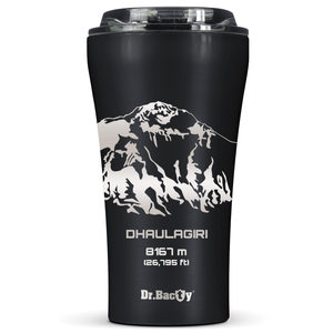 Dr.Bacty Apollo 2.0 - Kubek termiczny na kawę - 360 ml - Dhaulagiri - Black Matt