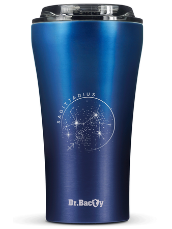 Dr.Bacty Apollo 2.0 - Kubek termiczny na kawę - "Strzelec" - 360 ml - Monaco Blue