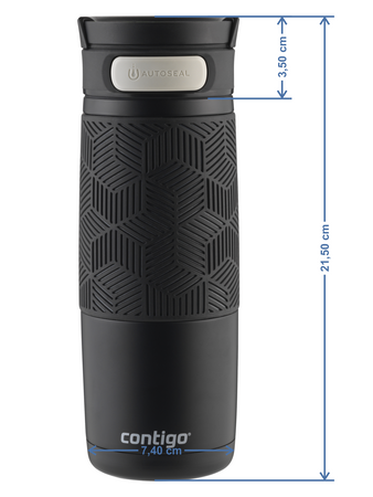 Contigo Transit (Metra) - Kubek termiczny - 470ml - Czarny