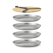 Black+Blum Zestaw 4 talerzy stalowych 6el.