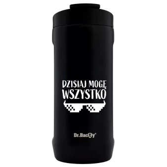 Cooler na puszkę Dr.Bacty Notus 360 ml - Mogę wszystko - czarny