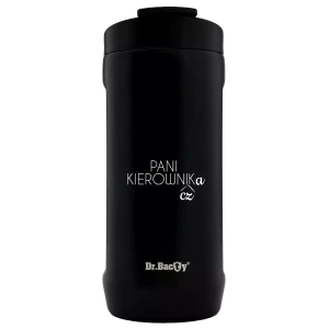 Kubek do samochodu Dr.Bacty Notus 360 ml - Dla kierowniczki - czarny