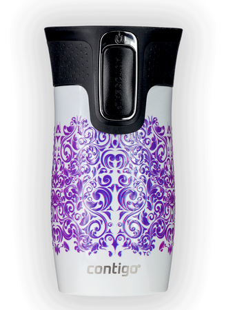 Contigo West Loop Mini - Kubek termiczny - 300ml - Glamour - Biały Metalik