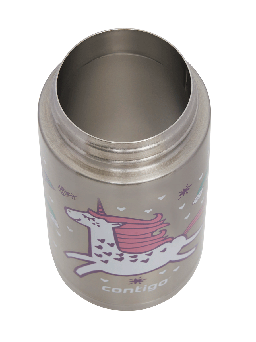 Contigo Easy Clean - Bidon termiczny dla dziecka - 380ml - Różowy Jednorożec