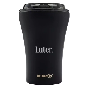 Dr.Bacty Apollo - Kubek wielokrotnego użytku - 227 ml - Later - czarny