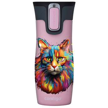 Contigo West Loop 2.0 - Kubek termiczny - 470ml - Kot - różowy Mat