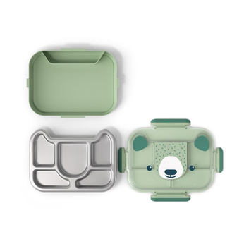 Monbento Lunchbox dziecięcy Wonder Graphic Green Bear
