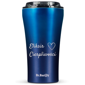 Dr.Bacty Apollo 2.0 - Kubek termiczny na kawę - Eliksir cierpliwości - 360 ml - Monaco Blue