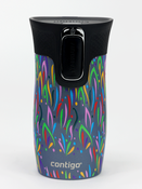 Kubek termiczny Contigo West Loop Mini 300ml - Floresy - Niebieski Metalik