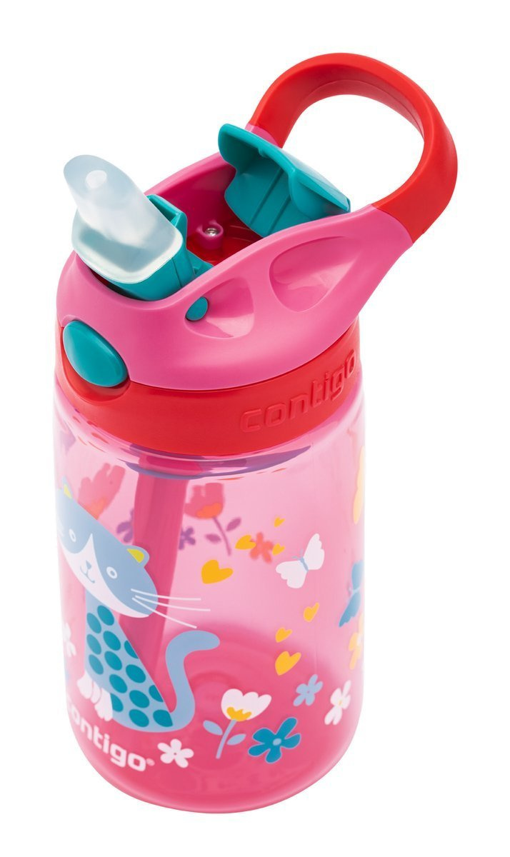 Contigo Gizmo Flip - Bidon dla dzieci - Kubek dla dzieci - 414ml - Cherry Cat