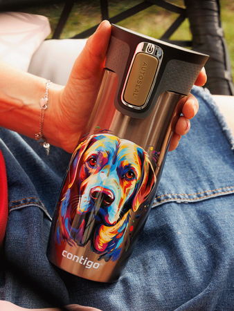Contigo West Loop 2.0 - Kubek termiczny - 470ml - Pies - Latte