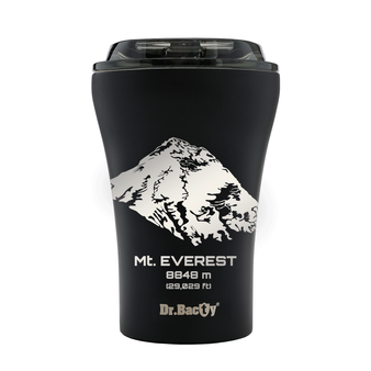Dr.Bacty Apollo - Kubek termiczny do kawy - 227 ml - Mt. Everest - czarny