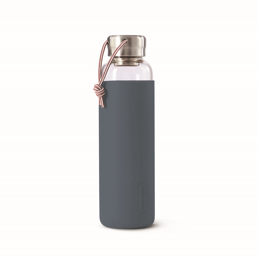 Black+Blum Butelka szklana na wodę 600ml łupkowa